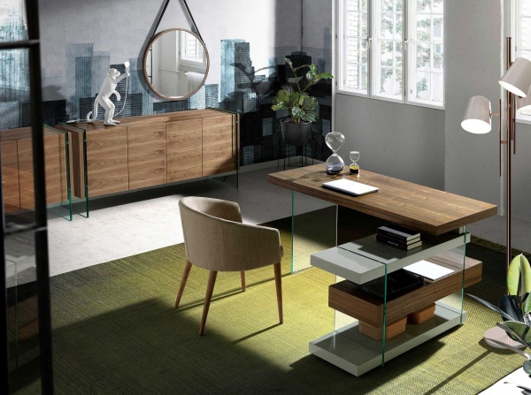 Круглое зеркало с ореховой рамой CPMR27-V36-NOGAL /3038 от интернет-магазина IDODOM.RU