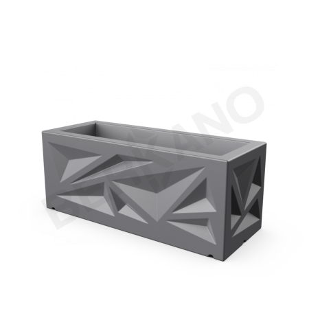 Кашпо Icelandic Horizontal DB Graphite
