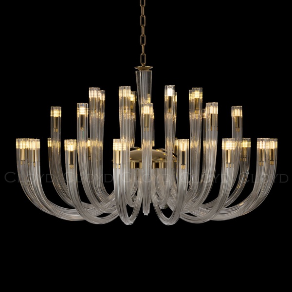 Люстра Cloyd AEDA C32 / Ø90 см - золото (арт.11663) от интернет-магазина IDODOM.RU