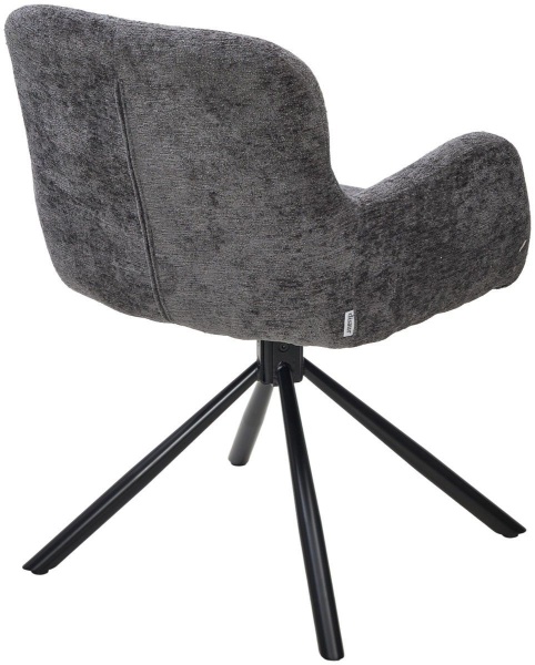 Стул Luis шенил серый, поворотно-возвратный механизм 180 градусов от интернет-магазина IDODOM.RU