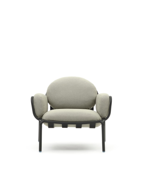 Уличное кресло Joncols с бежевой обивкой и серым алюминием от интернет-магазина IDODOM.RU