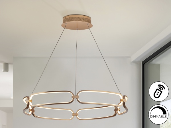 Подвесной светильник Colette Ø80 розовое золото DIM от интернет-магазина IDODOM.RU