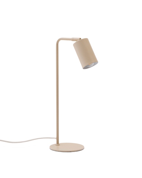 Настольная лампа Manie из металла с бежевой текстурированной отделкой от интернет-магазина IDODOM.RU