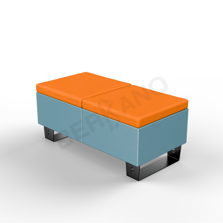 Скамейка Brick 120 Blue Pine, Orange