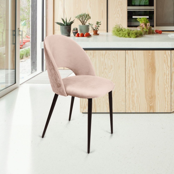 Стул Max ромб, бархат светло-бежевый 2 от интернет-магазина IDODOM.RU