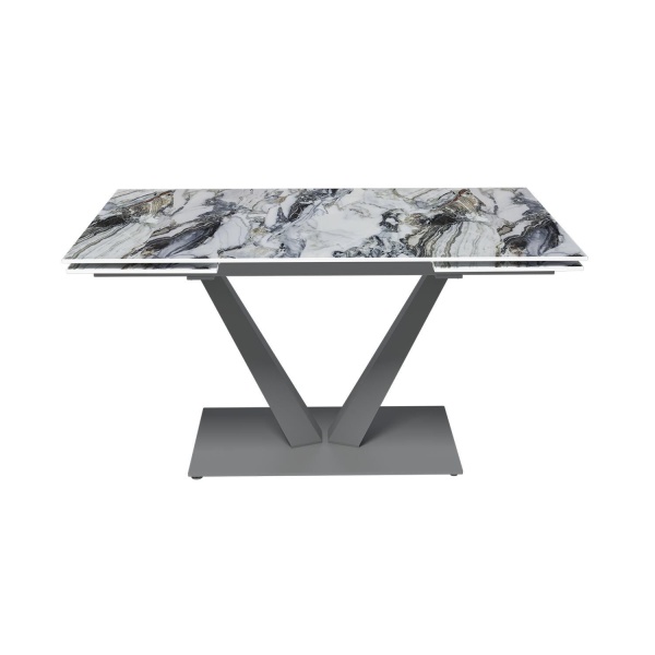 Стол раскладной Malibu (140+40+40), керамика глянцевая Cold Jade от интернет-магазина IDODOM.RU