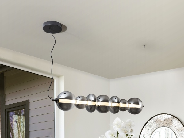 Gladis Люстра большая черно-дымчатый от интернет-магазина IDODOM.RU