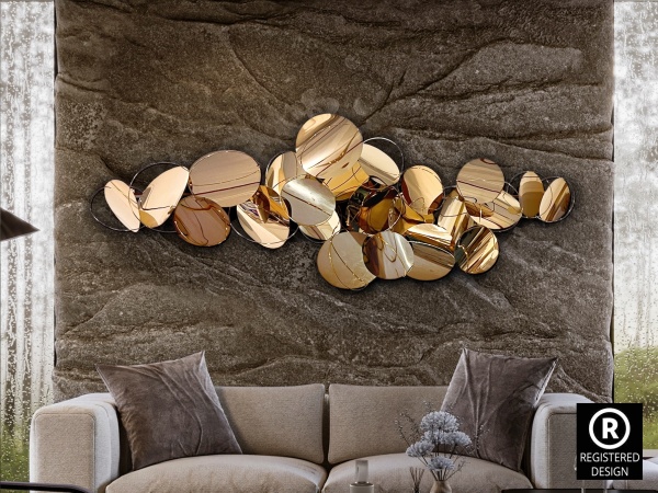 Настенная панель Serenity розовое золото от интернет-магазина IDODOM.RU