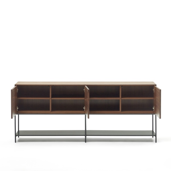 Vedrana Сервант из орехового шпона со стальными ножками 195 x 80 см от интернет-магазина IDODOM.RU