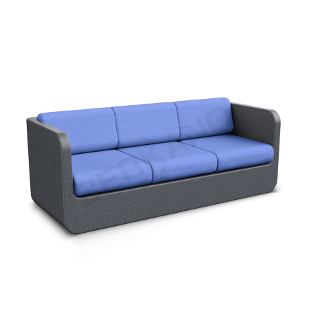 Диван Grace с подушками Black Granite, Navy
