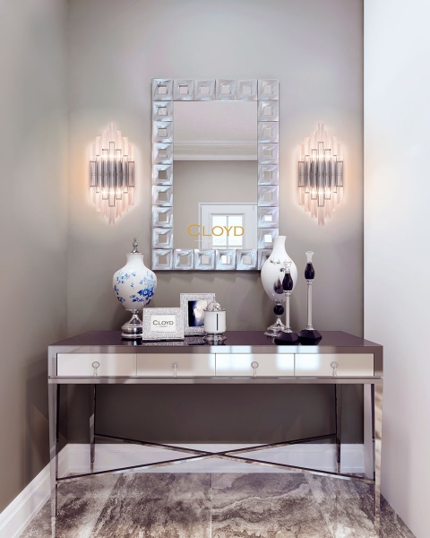 Бра Cloyd ORATORIA W2 / выс. 50 см - хром (арт.20145) от интернет-магазина IDODOM.RU