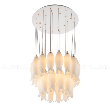 Люстра Cloyd ARGANA C26 / Ø50 см - керамика - белый (арт.10806) от интернет-магазина IDODOM.RU
