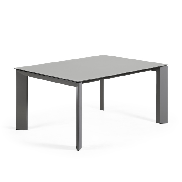 Стол Atta 160 (220) x90 антрацит, темно-серый, стекло от интернет-магазина IDODOM.RU
