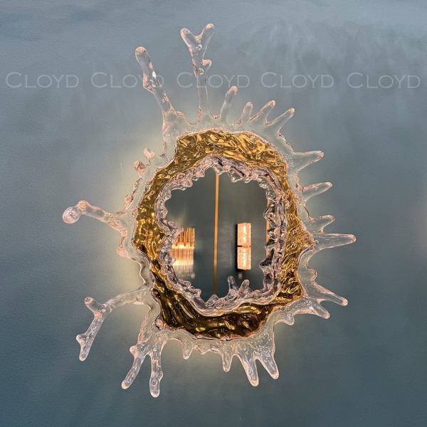 Зеркало Cloyd EVOKE-B Mirror / выс. 65 см - золото (арт.50150) от интернет-магазина IDODOM.RU