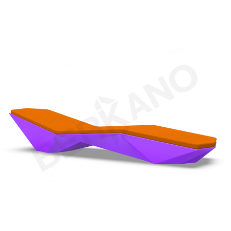 Шезлонг Quaro с подушками Deep Violet, Orange