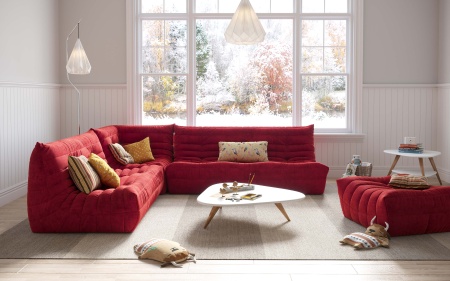 Диван ДеФранс™️ прямой 2-х местный - Омега велюр