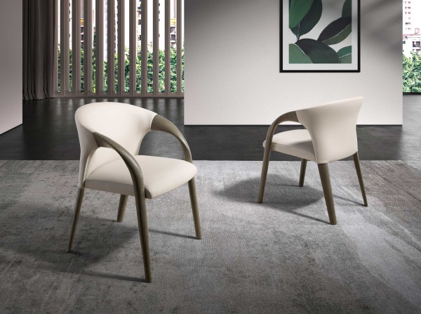 Стул 5122/ACH-19075 из экокожи кремового цвета от интернет-магазина IDODOM.RU