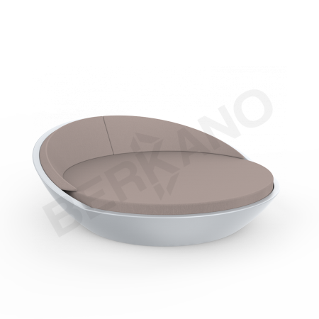 Шезлонг Riviera Concrete Gray, Cappuccino