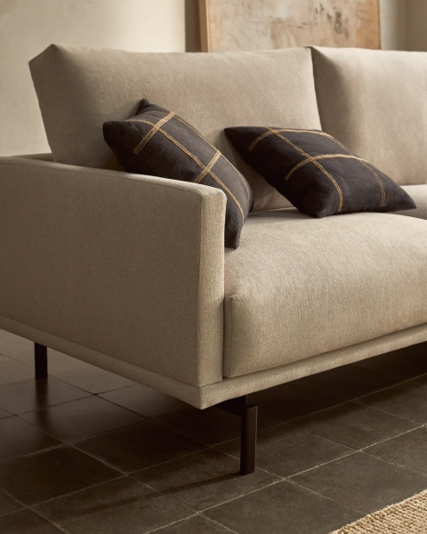 3-местный диван Galene бежевый 214 см от интернет-магазина IDODOM.RU