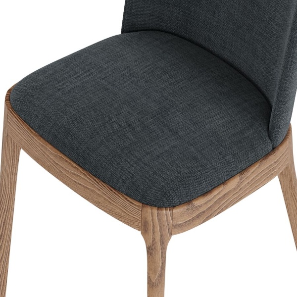 Стул Magda без стежек, массив бук, рогожка черный от интернет-магазина IDODOM.RU