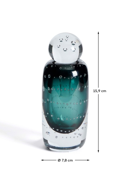 Ваза из зеленого стекла Lunivo 16,5 см от интернет-магазина IDODOM.RU