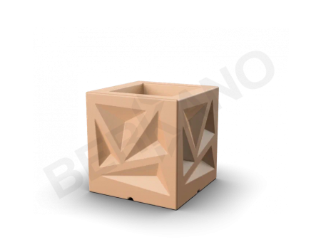 Кашпо Icelandic Cube DB Terracotta