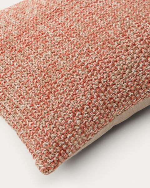 Чехол для подушки Tivra из бежевого хлопка и джута 45 x 45 см от интернет-магазина IDODOM.RU