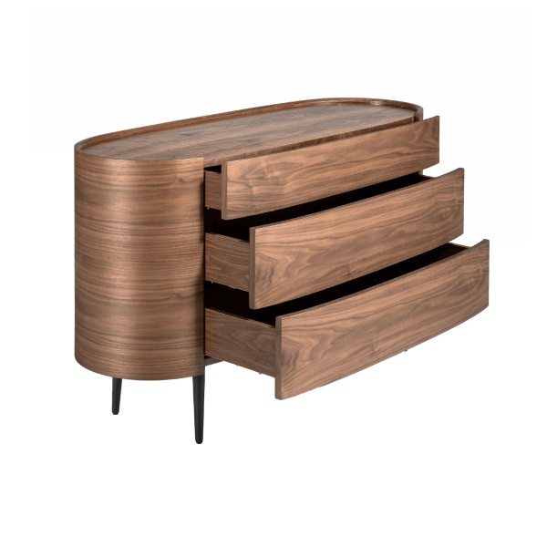 Комод AC2001DR /7075 овальный ореховый от интернет-магазина IDODOM.RU