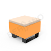 Скамейка Brick 60 Orange, Milk