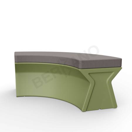 Скамейка X-seat Arc Olive green / Graphite