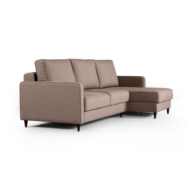 Oslo диван-кровать с шезлонгом рогожка серый от интернет-магазина IDODOM.RU