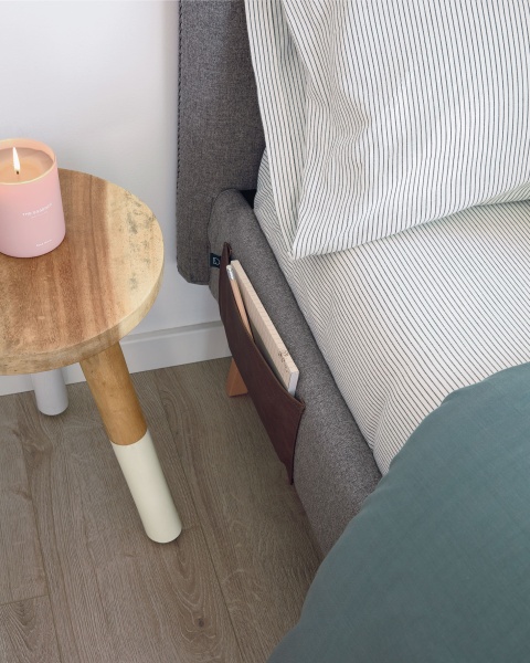 Кровать Lydia 150х190 серая от интернет-магазина IDODOM.RU