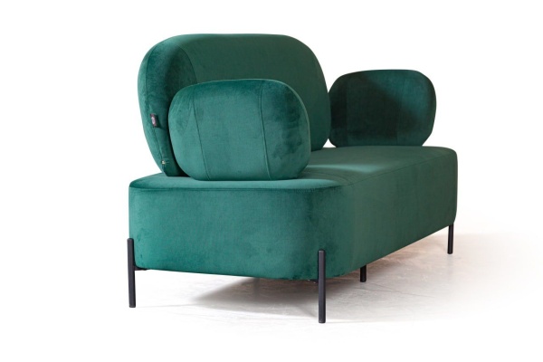 Диван Dandy двухместный, бархат зеленый 19 от интернет-магазина IDODOM.RU