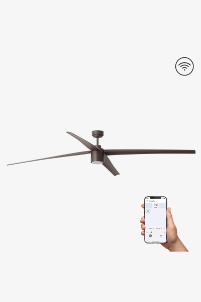 Коричневый вентилятор Attos XL LED DC SMART от интернет-магазина IDODOM.RU