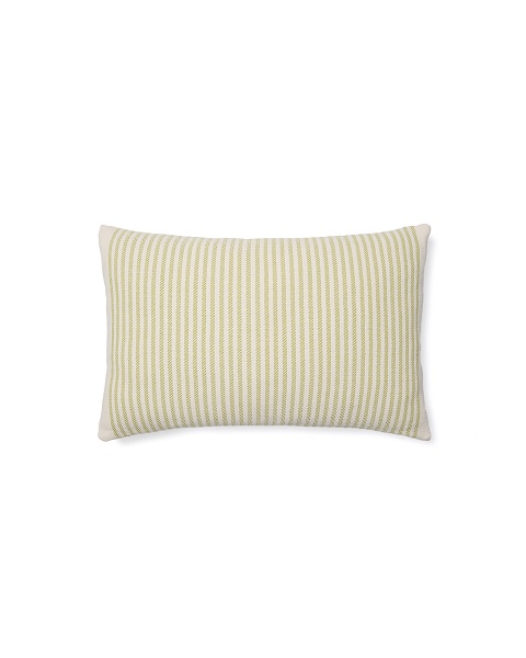 Чехол для подушки Lioris из хлопка в зеленую полоску 60 x 40 см от интернет-магазина IDODOM.RU