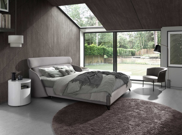 Кресло 5109/A213 серое из ткани и экокожи от интернет-магазина IDODOM.RU