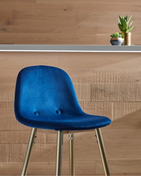 Барный стул Nilson темно-синий от интернет-магазина IDODOM.RU