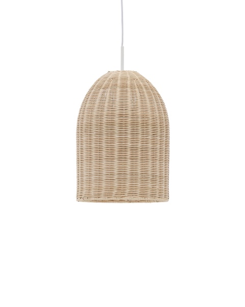 Абажур для потолочного светильника из ротанга Druciana в натуральной отделке, Ø 25 от интернет-магазина IDODOM.RU