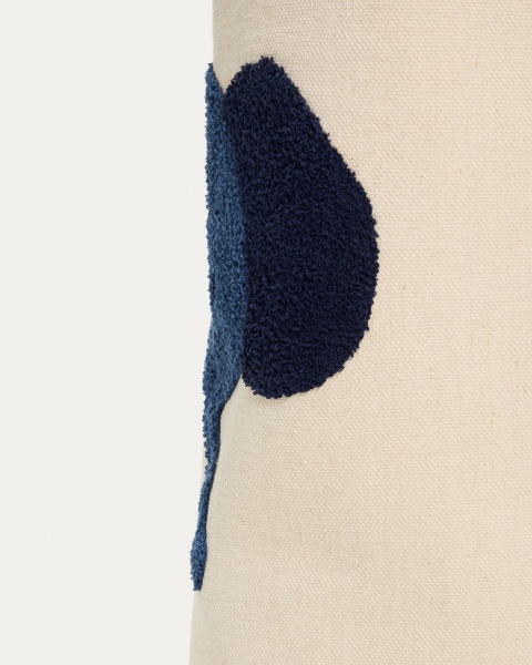 Корзина из хлопка Tandani бежевого цвета с синим слоном 50 см от интернет-магазина IDODOM.RU