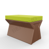 Скамейка X-seat Line Brown, Green