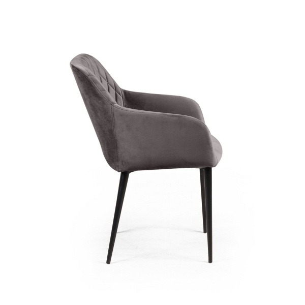 Стул Robert поворотный 90 градусов, функция возврата, антишум, бархат светло-серый 26 от интернет-магазина IDODOM.RU