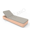 Шезлонг Grace Terracotta, Light grey
