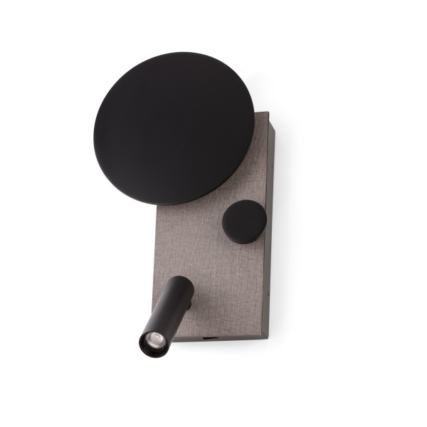 Бра с ридером Klee серый, правый от интернет-магазина IDODOM.RU