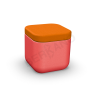 Пуф Grace красного цвета, аксессуар оранжевого цвета