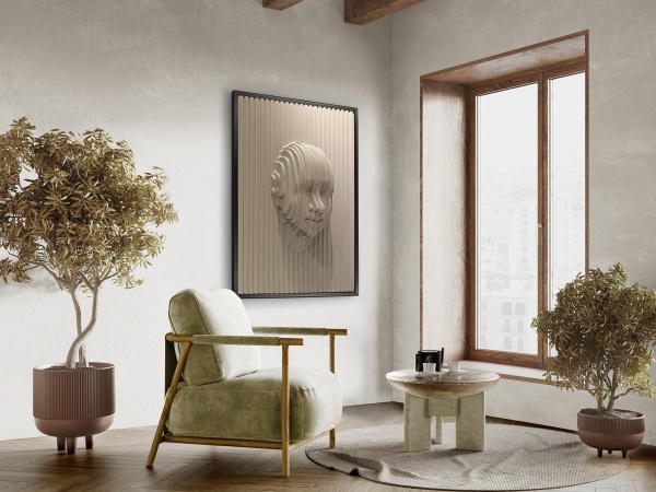 Beige Face Картина барельеф из полистирола и МДФ 90X120 от интернет-магазина IDODOM.RU