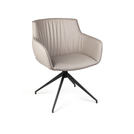 Полукресло Sofia, экокожа soft-touch, серый от интернет-магазина IDODOM.RU