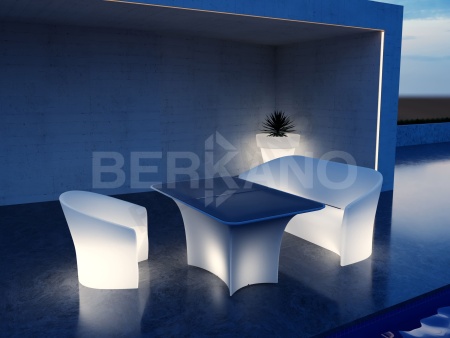 Стол Oasis со стеклом Snow White от интернет-магазина IDODOM.RU