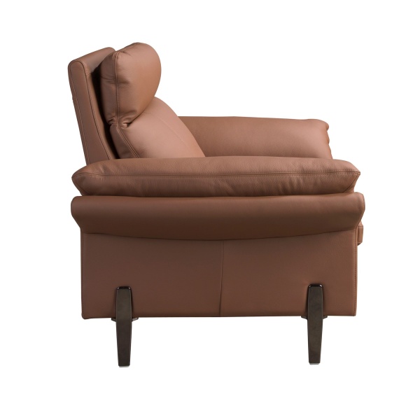 Коричневое кожаное кресло модель 5173 от интернет-магазина IDODOM.RU