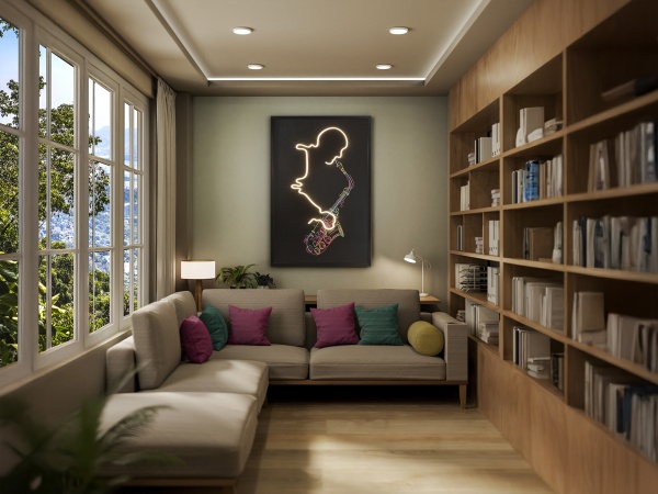 Saxofon Светодиодная картина LED 80X120 от интернет-магазина IDODOM.RU