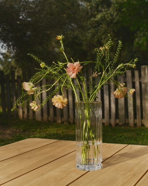 Ваза Neblan прозрачная стеклянная 30 см от интернет-магазина IDODOM.RU